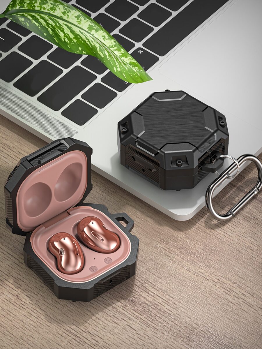 Vỏ tai nghe chống rơi màu rắn tương thích với Samsung - màu đen - Xem 1