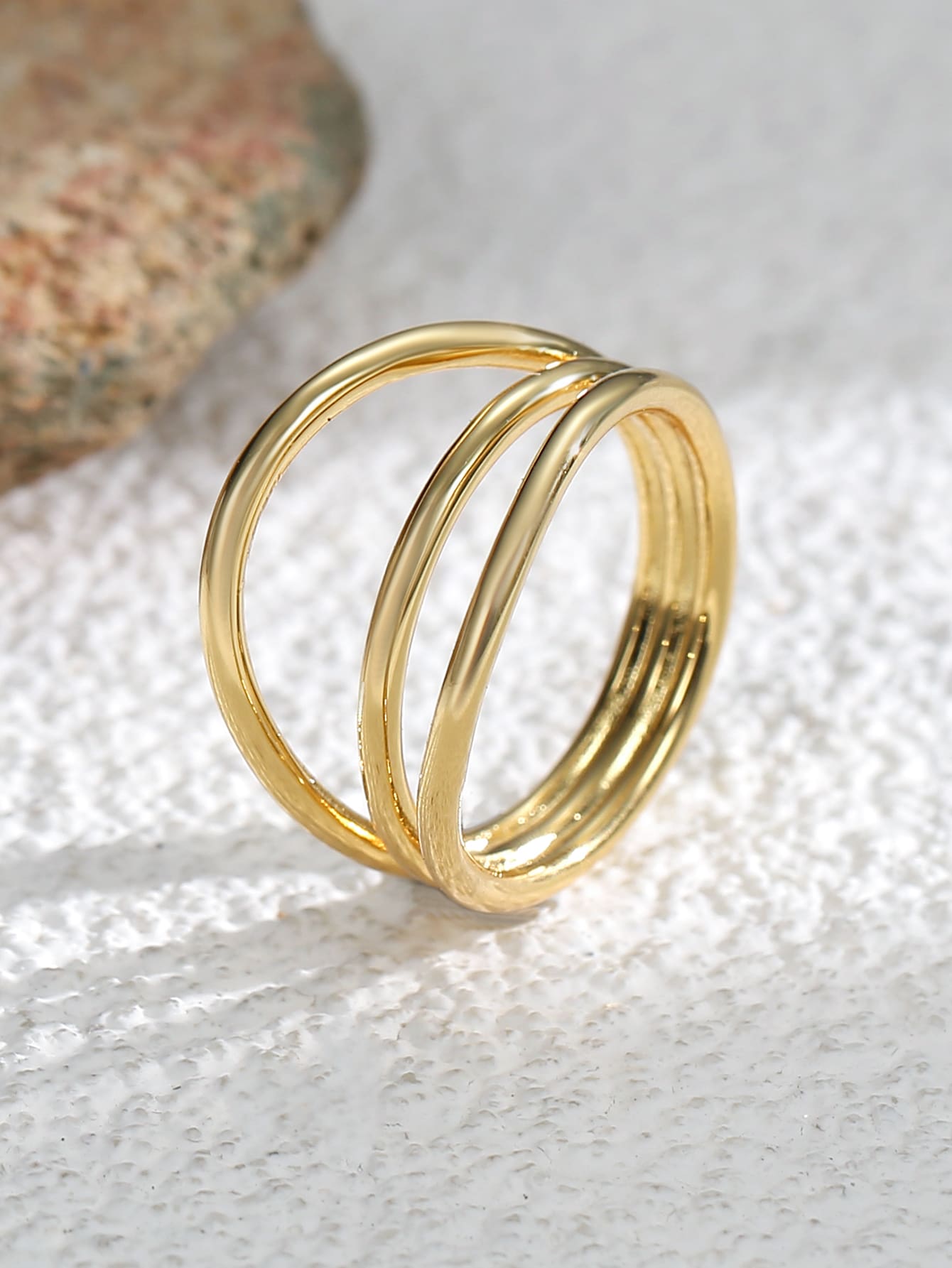 Charm-In Minimalist Layered Ring | SHEIN USA