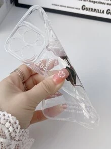 Rose Print Phone Case - Clear - View 6