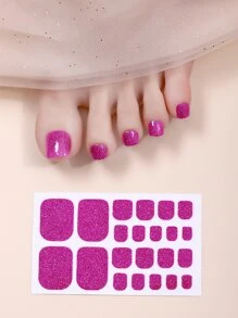 Beauty Sticker 1 Hình dán móng chân long lanh và 1 giũa móng tay - Màu Hồng Tươi - Xem 5