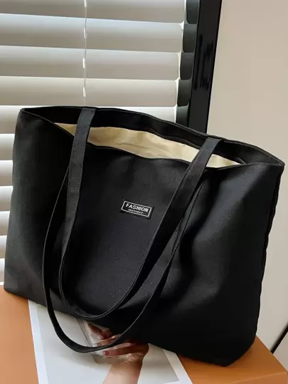 Lätt och lämplig för skolgång, campus, bibliotek, shopping, resor, utomhusbruk, picknick, stor kapacitet, tygväska med flera fickor, manchesterväska, axelväska, skolväska, skolryggsäck, stor kapacitet, lätt, bärbar, lämplig för tonårsflickor, kvinnliga universitetsstudenter, perfekt för skolgång, högskola, mellanstadium, gymnasium