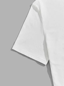 GENTILAND Men Floral Print Tee - White - View 3