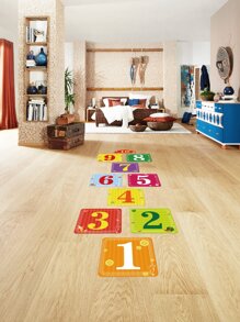 10入組數字跳格遊戲地板貼紙 - 彩色 - 查看 6