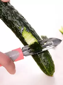 1pc Long Handle Random Color Vegetable Peeler, Multifunction Peeler For Kitchen