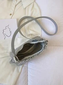 CONTAINEVERY Không thấm nước , Nhẹ , Thương vụ Hàng ngày Kim loại Dập nổi Hình học Trang trí chuỗi Cái túi Đối với Cô gái tuổi teen NỮ Cao đẳng Sinh viên , & Cổ cồn trắng Công nhân
工人 Hoàn hảo Cho văn phòng , Cao đẳng , Làm việc , Làm Việc  , Commute - Bạc - Xem 5