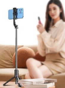 1 pieza Trípode de palo selfie inalámbrico - Negro - Ver 4
