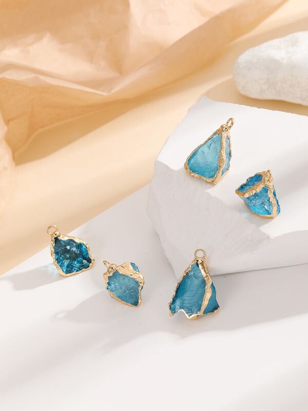 5pcs Natural Crystal Decor Pendant