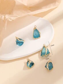 5pcs Natural Crystal Decor Pendant