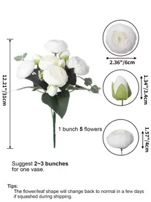 1pc/3pcs Artificial Rose Flowers Bouquet Real Touch Fake Peony Flower For Home Wedding Decoration Party Table Centerpieces Mother's Day,Fake Plants,Fall Decor,Room,Desk,Garden Decor,Room Decoration Stuff