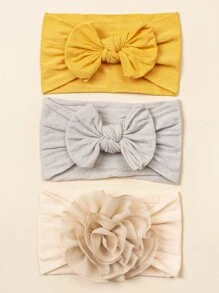 3pcs Baby Plain Headband - Multicolor - View 1
