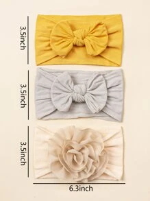 3pcs Baby Plain Headband - Multicolor - View 4