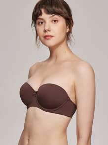 LUVLETTE Dream Curve Support+ Multi-Way Strapless Bra - Coffee Brown - View 2