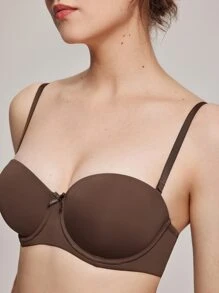 LUVLETTE Dream Curve Support+ Multi-Way Strapless Bra - Coffee Brown - View 5