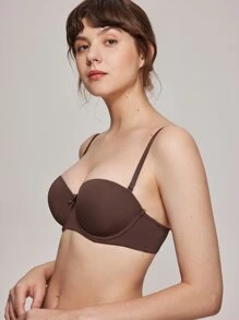 LUVLETTE Dream Curve Support+ Multi-Way Strapless Bra - Coffee Brown - View 6