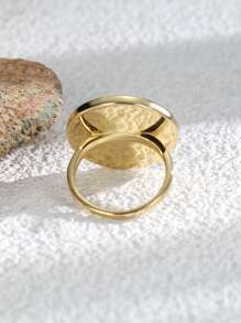 Charm-In 1 件 18K 镀金铜质女士戒指 - 金黃色 - 查看 4