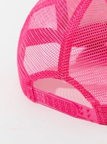 Cute 1pc Women Fashion Best Sequin Flamingo Patched Trucker Hat - Hot Pink - View 4