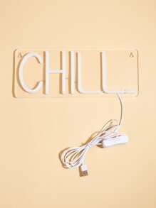 1 pieza Luz de neón neón moderno con diseño de letra para casa - Azul - Ver 3