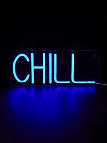 1 pieza Luz de neón neón moderno con diseño de letra para casa - Azul - Ver 4