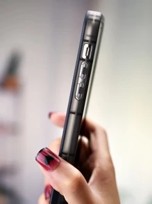 con estampado de letra Funda para móvil con invisible escritorio Soporte - Multicolor - Ver 4