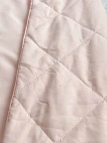 Cherry Embroidered Quilted Bedspread - Pink - View 6