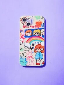 ROMWE Anime 卡通圖案手機外殼 - 白色 - 查看 2