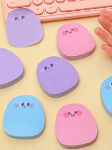 60 ark slumpmässigt söt tecknad färganteckning, studentlappmeddelandepapper - Multifärgad - Visa 2