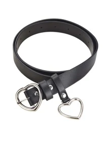 可爱 1 件装 女士 Y2K 心形带扣腰带 适用于衣服装饰 万圣节 情人节 - 黑色 - 查看 5