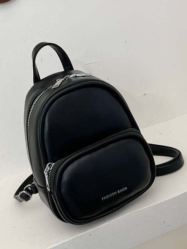 CONTAINEVERY Mochila minimalista con gráfico de letra, ligera y portátil, adecuada para adolescentes, mujeres estudiantes universitarias, maestras, principiantes y trabajadores de cuello blanco. Ideal para la universidad, el trabajo, los negocios, los trayectos, al aire libre, los viajes, las salidas, las compras y la oficina. Mochila escolar, ligera y portátil, de estilo casual empresarial, apropiada para adolescentes, mujeres estudiantes universitarias. Perfecta para volver a la escuela, la universidad, la escuela secundaria, el trabajo, los negocios, los trayectos, los estadios, los deportes, las compras y las vacaciones