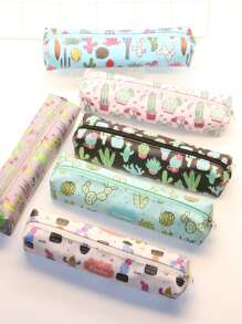 1pc Cactus Print Random Pencil Case - Nhiều màu - Xem 1