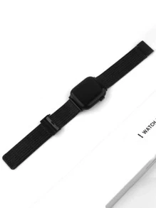Stainless Steel Watchband Compatible With Apple Watch - Black - View 3