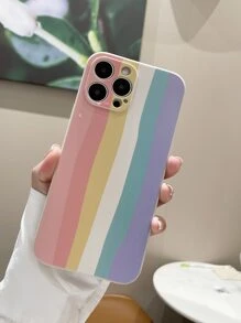 Rainbow Stripe Phone Case Compatible With IPhone 11,IPhone 13,IPhone 14 Pro Max - Multicolor - View 1
