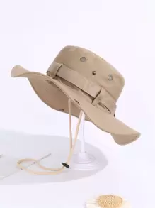 Băng trang trí nút Snap Chi tiết Mũ - Màu Khaki - Xem 1