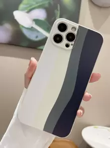 撞色條紋圖案手機外殼 - 彩色 - 查看 1
