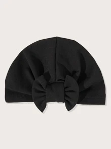 Awegeo Khăn trùm đầu kiểu dáng thanh lịch châu Phi dành cho nữ - Màu trơn, thích hợp cho các dịp đặc biệt, Ngày của Mẹ. - màu đen - Xem 3