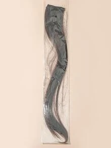 1pc Long Straight Synthetic Hairpiece - Brown - View 4