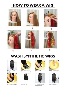 1pc Long Straight Synthetic Hairpiece - Brown - View 8