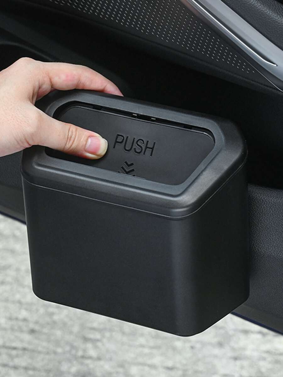Car Door Trash Can - Black - View 1