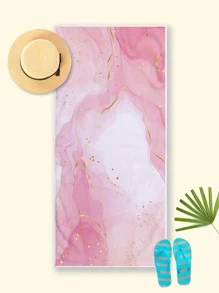 1 chiếc khăn tắm biển họa tiết xoáy cẩm thạch màu hồng huyền ảo, siêu thấm hút, nhanh khô, nhẹ và mềm mại, thích hợp cho bãi biển, bơi lội, cắm trại ngoài trời, du lịch, vật dụng cần thiết cho bãi biển. - Hồng - Xem 8