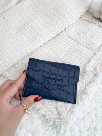 SOUTHLAND&KANGAROO Krokodilpräglad myntväska Lättviktsbärbart ID-kort Tjänstemän För Kvinnor Till Semester För Årsdag Till Födelsedagspresent Tillbehör Present Herrplånbok Liten plånbok Hasp med kortplats För Daglig Enfärgad Färg Casual Texturerad För Män Fashionabla skolmaterial Lärarpresenter Tillbaka till skolan Korthållare Plånbok Visitkortshållare Kreditkort Vägghållare Kvinnor För Kvinnor