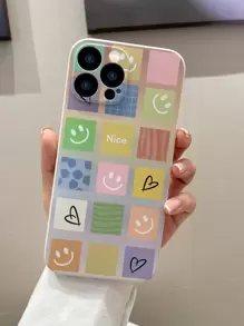 WeiMi Funda para móvil cara de dibujos animados - Multicolor - Ver 1