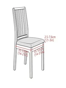 1pc Waterproof Elastic Chair Seat Cover,Solid Jacquard Chair Cover,Stretchy Removable For Dining Room,Banquet House,Kitchen - Camel - View 3