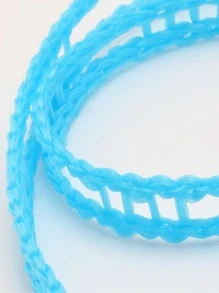 1入組隨機顏色防滑晾衣繩,適用於掛衣服和毛毯 - 彩色 - 查看 4