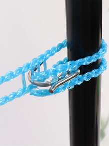 1入組隨機顏色防滑晾衣繩,適用於掛衣服和毛毯 - 彩色 - 查看 6