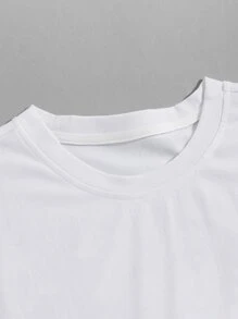 ROMWE MEN Guys Star Graphic Tee - White - View 4