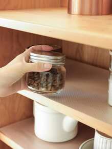 1 tấm lót ngăn kéo trong suốt, tấm lót kệ không dính cho tủ bếp, tấm lót ngăn kéo chống thấm nước cho nhà bếp, tấm lót tủ chống trượt cho tủ bếp, kệ, bàn làm việc - Trong sáng - Xem 2