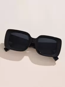 1pc Women's Vintage Square Oversized Candy Color Stud Decor Casual Simple European & American Ins Style Outdoor Travel Fashion Glasses, Suitable For Daily & Holiday Wear Beach Accessories For Women Glasses Shades Basics Fall Winter Women Outfits Clothes Business Casual Gifts For Summer Beach Vacation,Outdoor,Travel