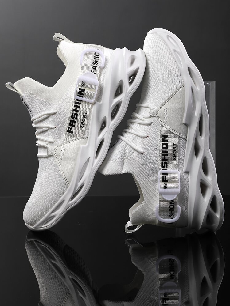 Giày Blade nữ thu/đông, giày chạy bộ thoáng khí giảm xóc cho sân tennis, giày thể thao đi bộ chống trượt nhẹ, giày thể thao cho thanh thiếu niên, giày thể thao cho nữ - trắng - Xem 2