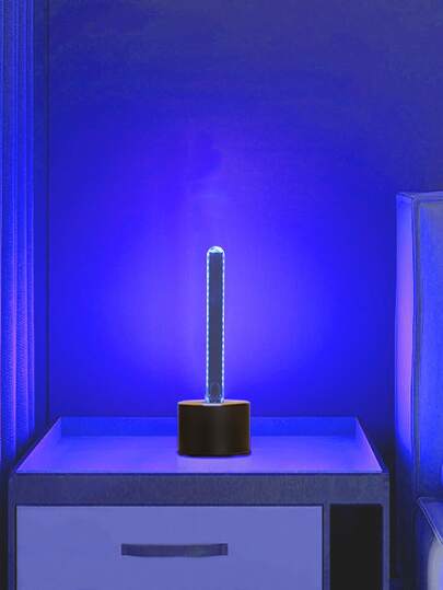 1 件 24LED 蓝光 USB 灯，氛围灯管，房间装饰氛围灯，补充照明，无开关