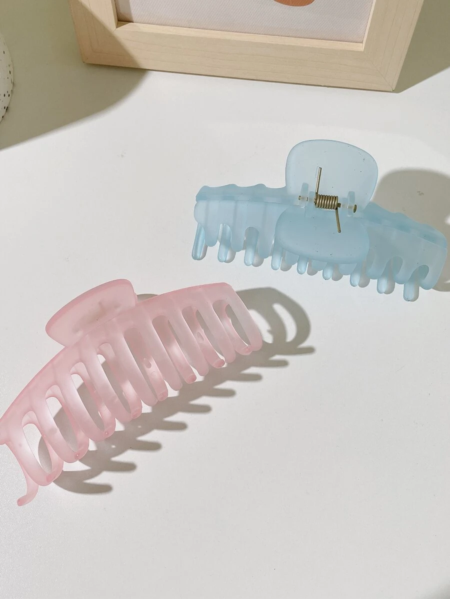 2pcs Minimalist Hair Claw - Multicolor - View 1