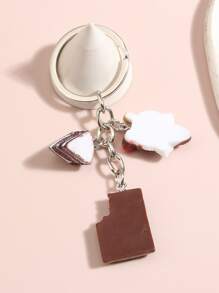 Ice Cream Charm Keychain Casual Car Accessories Bag Charm School Cute Goth Y2k Christmas Gift Ideas Bag Accessories Lanyards With Id Holder Car Accessories Bag Charms - Multicolor - View 3